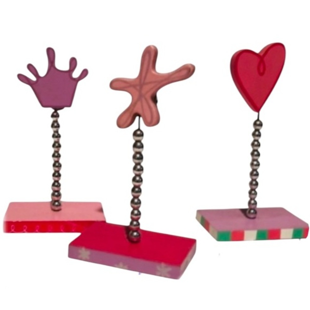Colorful Decorative Photo / Memo Holders by Russ “A Time To Dance” dead stock
